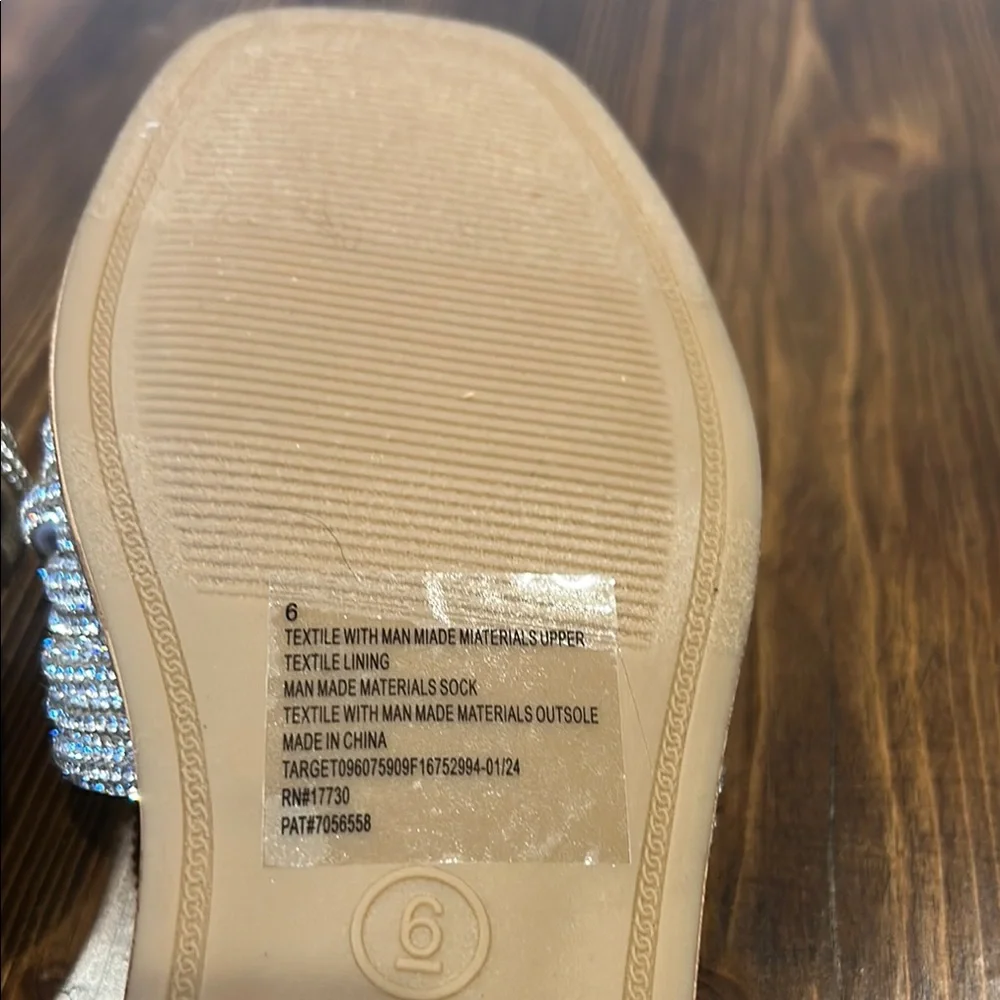 🎉🎉HP🎊🎊 A New Day Women's Silver Slide Sandals - Picture 6 of 6